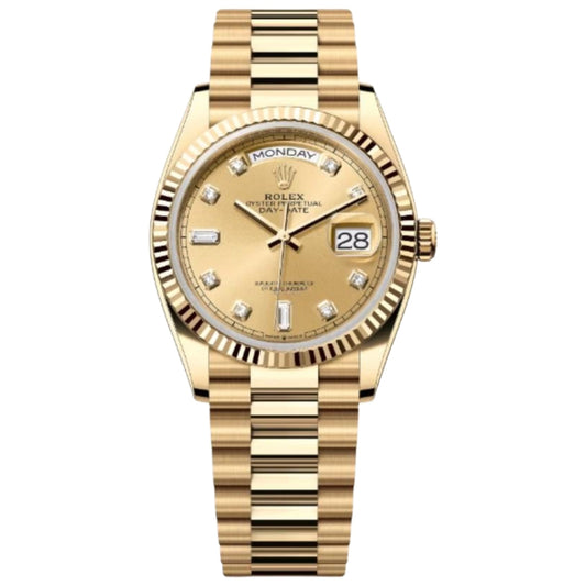 Yellow Gold Champagne Diamond President