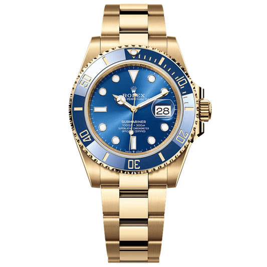 Mariner Date - Yellow Gold Blue Dial