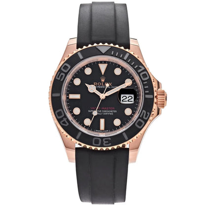 Yacht-Master - Rose Gold Oysterflex