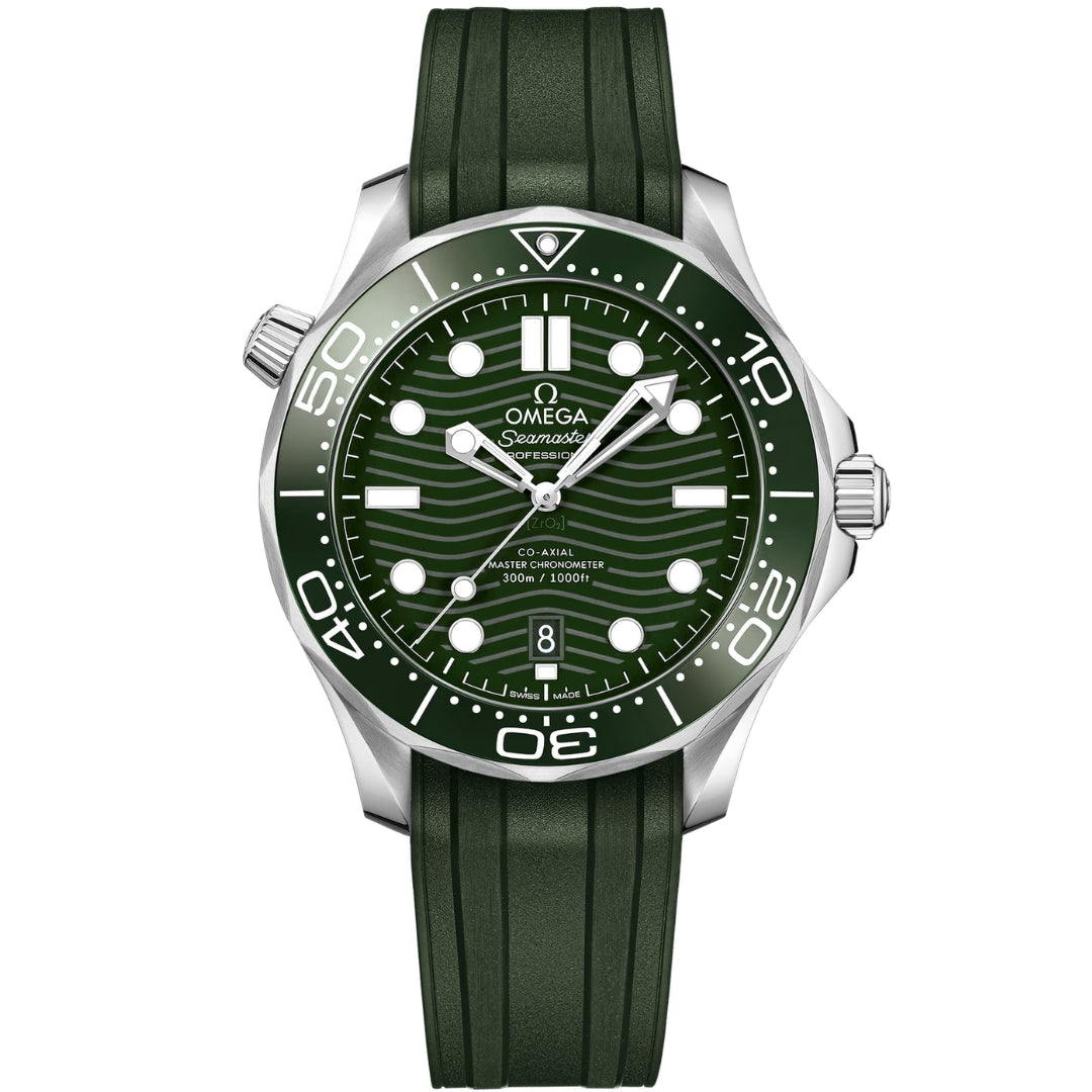 Seamaster Diver - Green Dial Rubber Strap