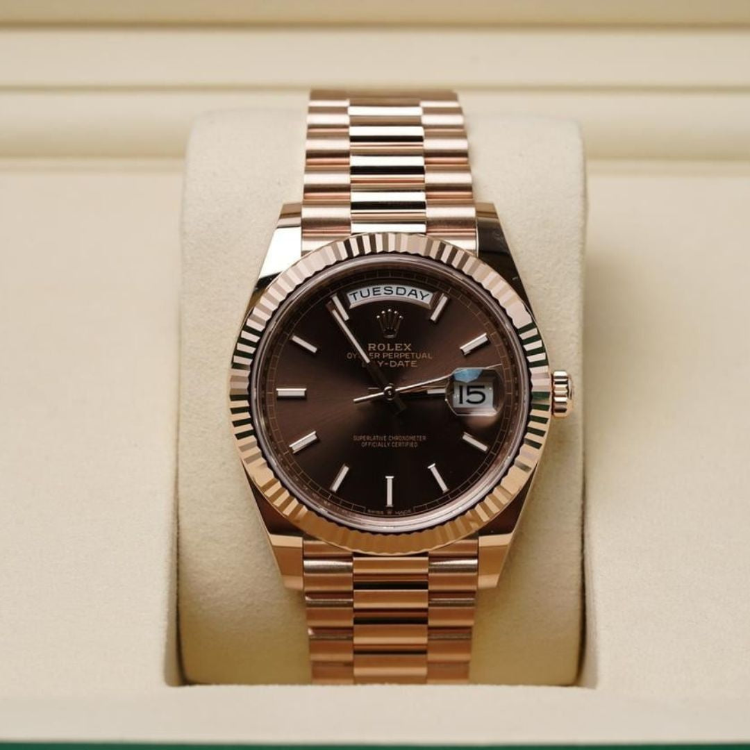 Everose Gold - Chocolate Dial President