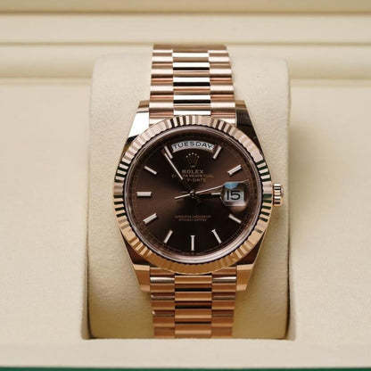 Everose Gold - Chocolate Dial President