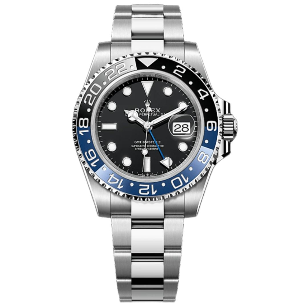 GMT-Master II "Batman" Oystersteel - Black Dial Black & Blue Bezel Oyster