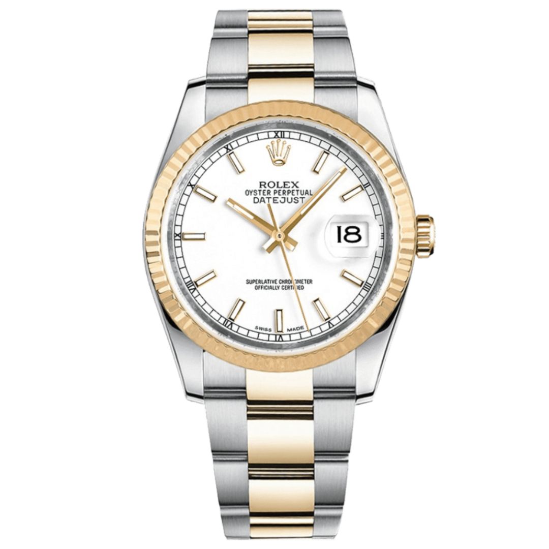Just Rolesor - White Dial Oyster