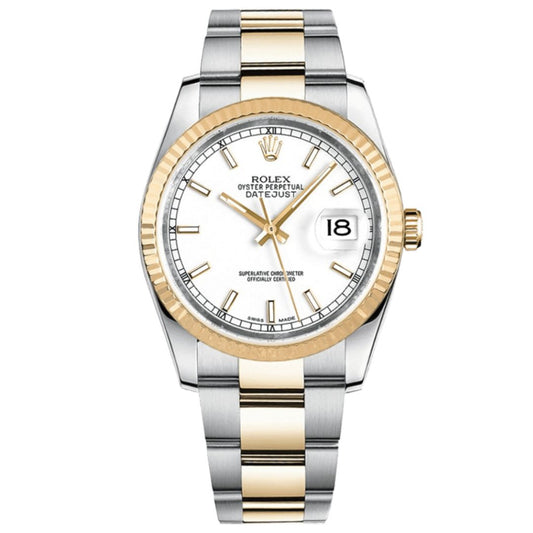 Just Rolesor - White Dial Oyster