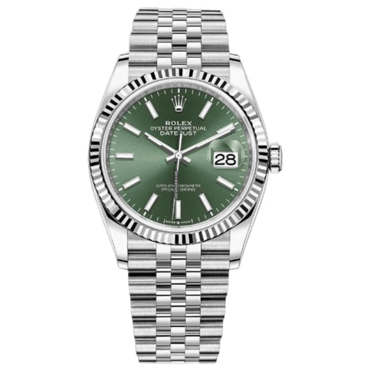 Just Oystersteel - Green Dial Jubilee