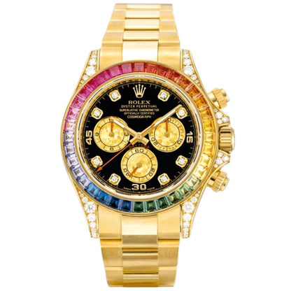 Daytona "Rainbow" Edición Especial Yellow Gold - Black Dial Oyster