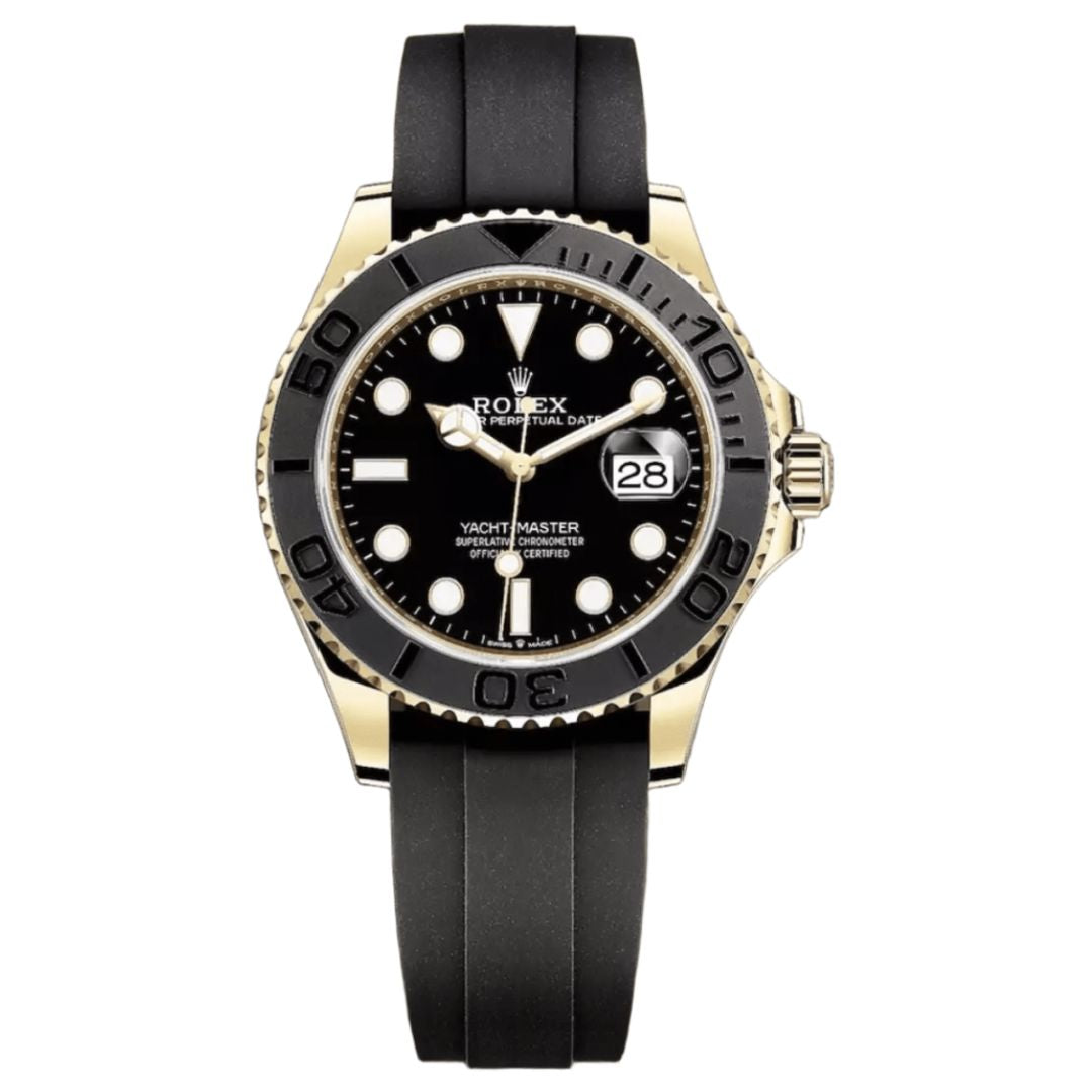 Yacht-Master Yellow Gold - Black Dial Oysterflex