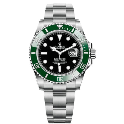 Mariner "Starbucks" Oystersteel – Black Dial Green Bezel