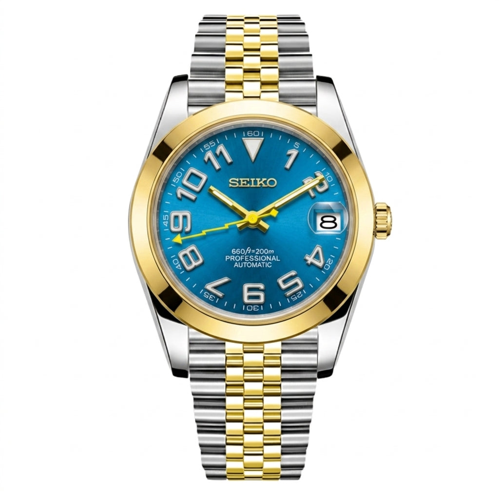 Mod | Datejust Blue Yellow (Personalizado)