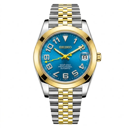 Mod | Datejust Blue Yellow (Personalizado)