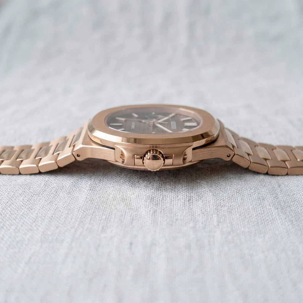 Mod | Nautilus Rose Gold Chocolate Open Heart