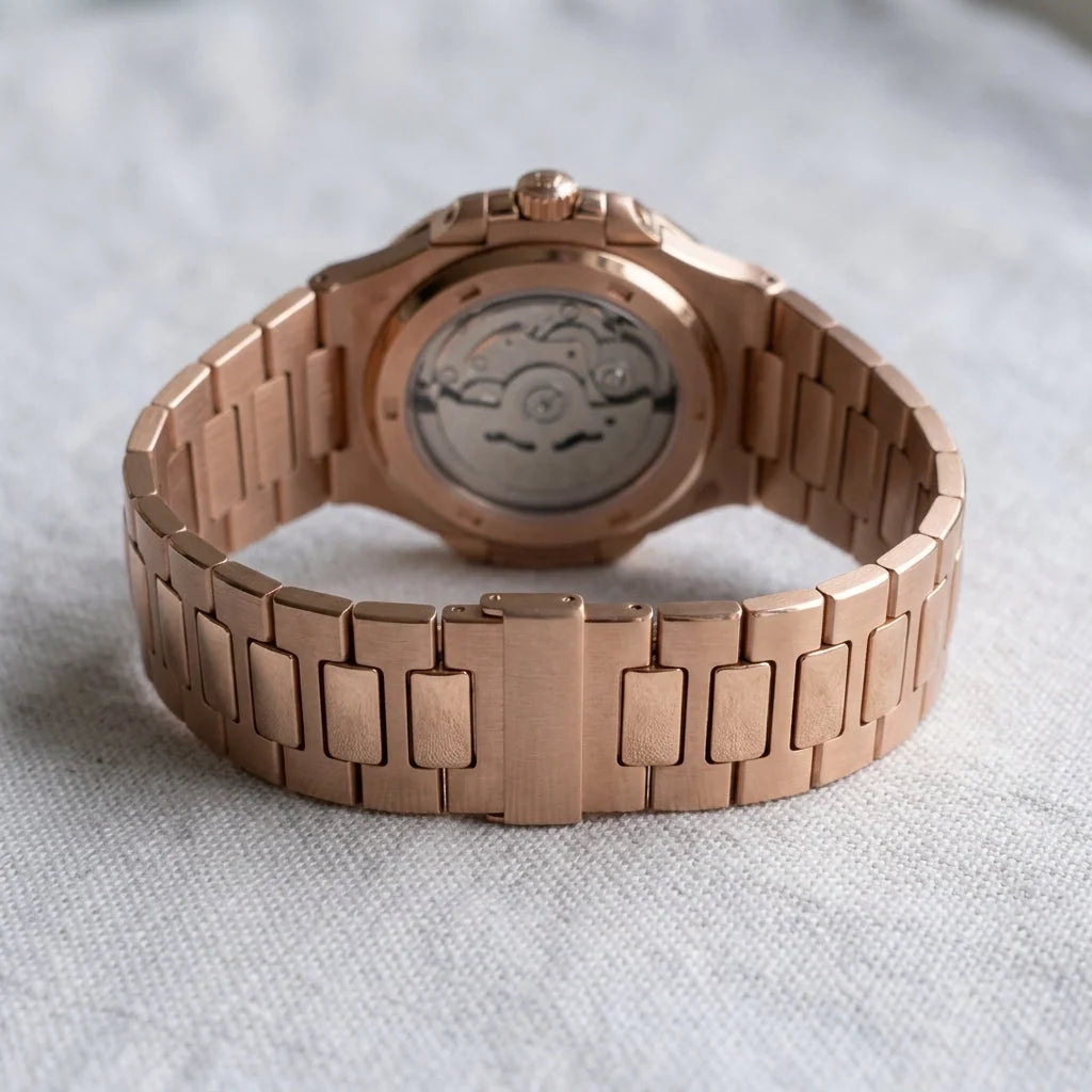 Mod | Nautilus Rose Gold Chocolate Open Heart