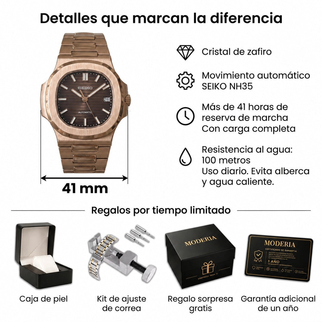 Nautilus Rose Gold Brown 08