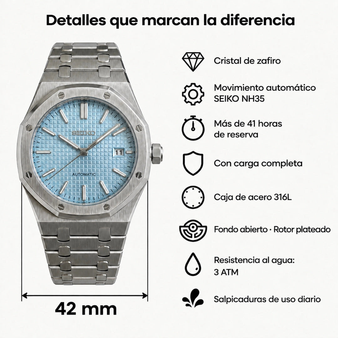 Royal Oak — especificaciones técnicas y medida de 42 mm