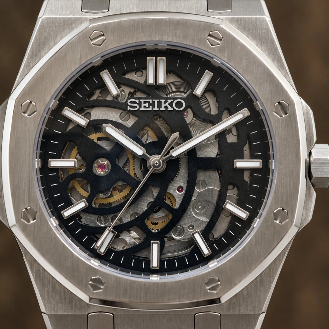 Mod | Royal Oak Skeleton — Detalle de esfera