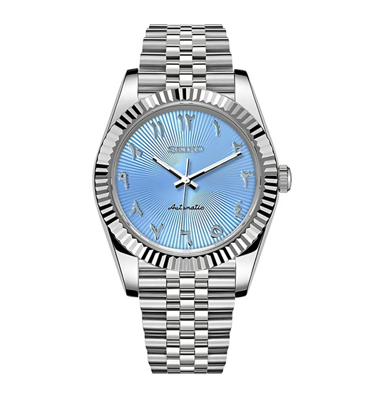 Mod | Datejust Baby Blue Arabic Textured