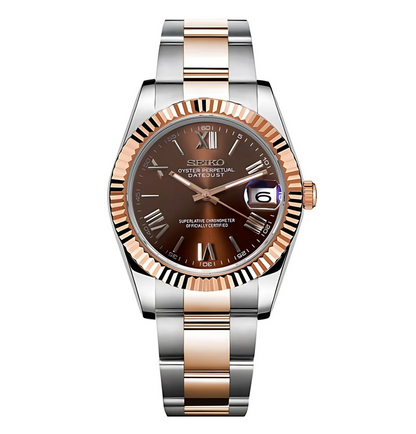 Mod | Datejust Chocolate Roman (Two Tones)