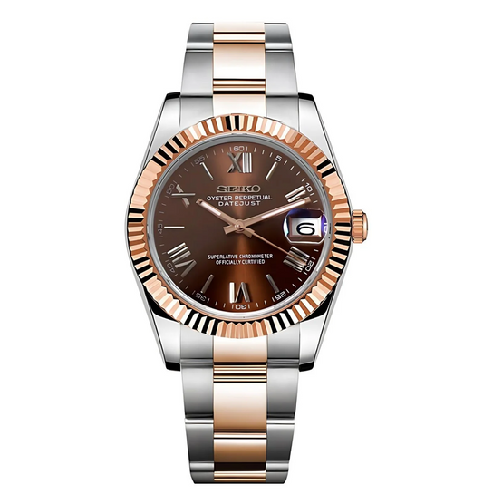 Mod | Datejust Chocolate Roman (Two Tones)