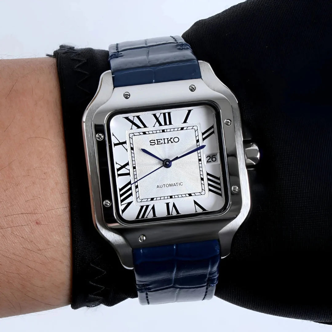 Mod | Santos White Blue Leather
