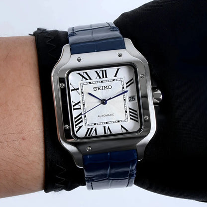 Mod | Santos White Blue Leather