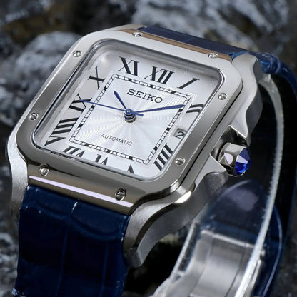 Mod | Santos White Blue Leather