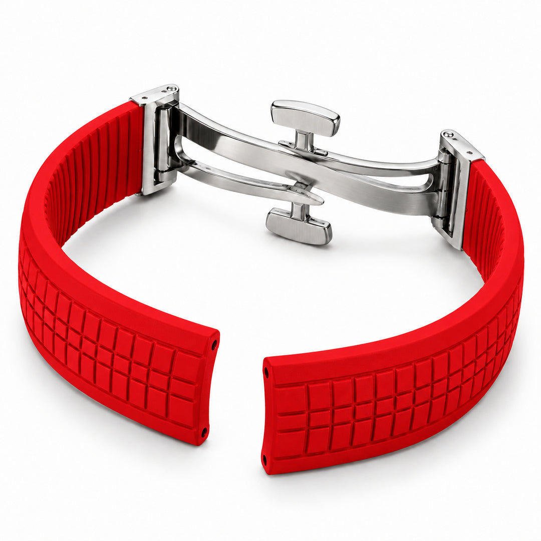 Correa Aquanaut Rojo / Plateado