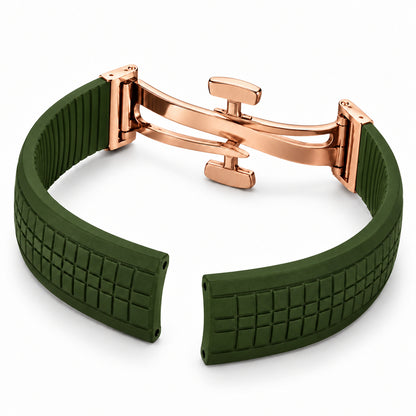 Correa Aquanaut Verde / Oro rosa