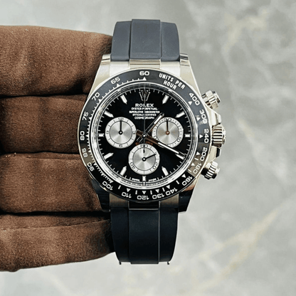 Daytona White Gold - Black Dial Oysterflex