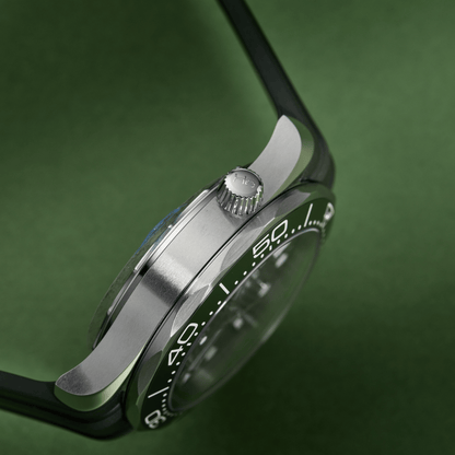 Seamaster Diver - Green Dial Rubber Strap