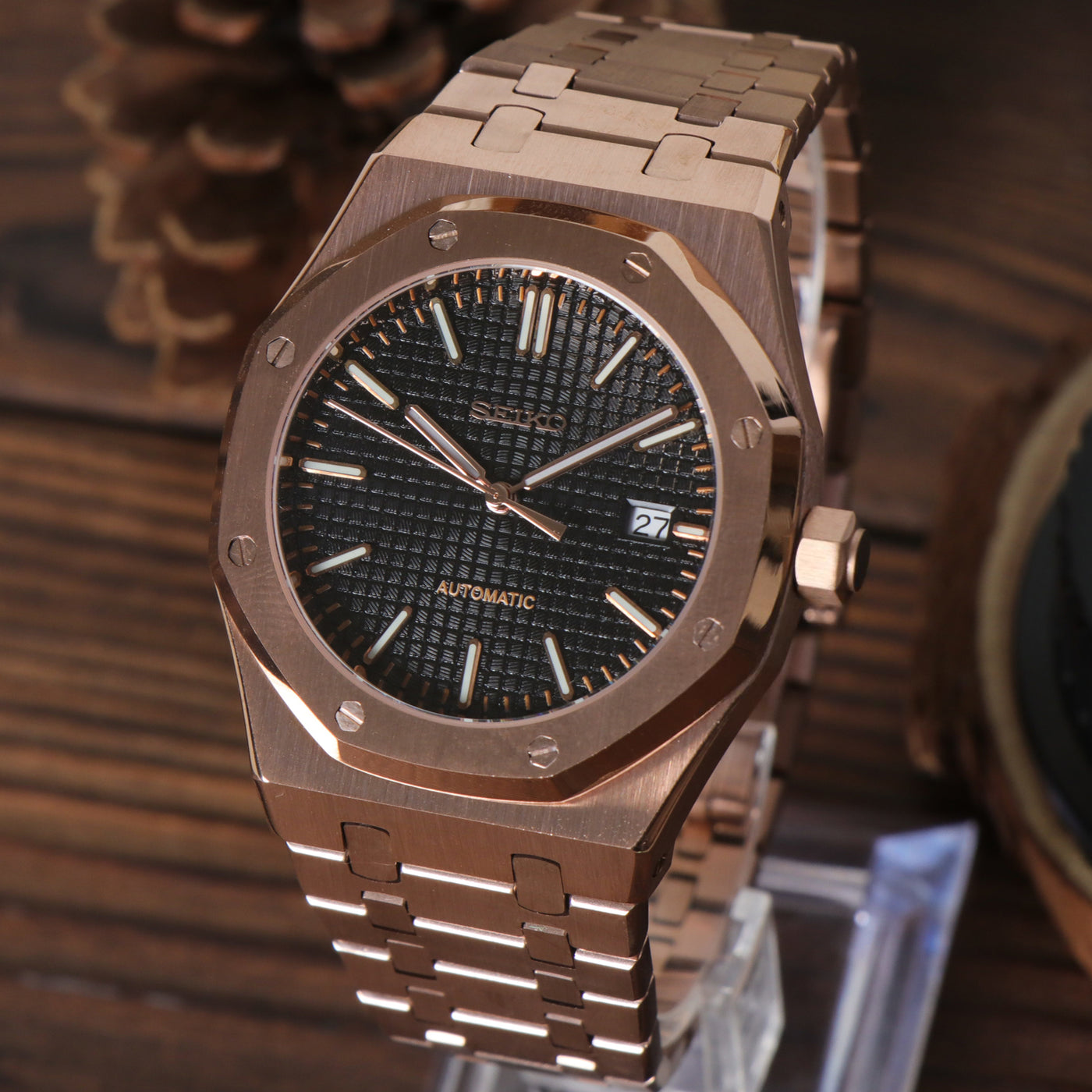 Mod | Royal Oak Rose Gold Black