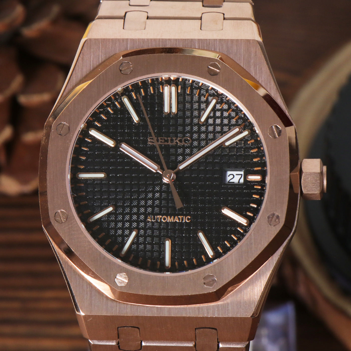 Mod | Royal Oak Rose Gold Black