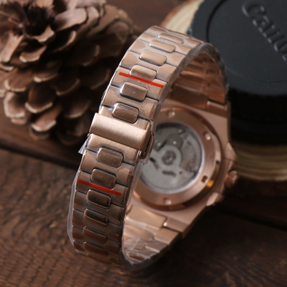 Mod | Nautilus Rose Gold Chocolate Open Heart
