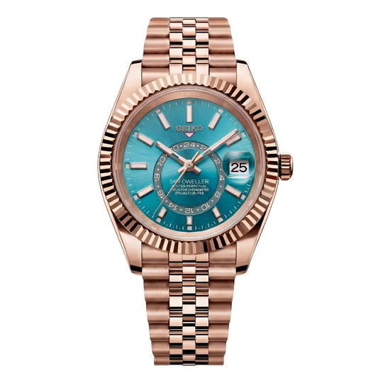 Mod | Sky-Dweller Rose Gold Turquoise