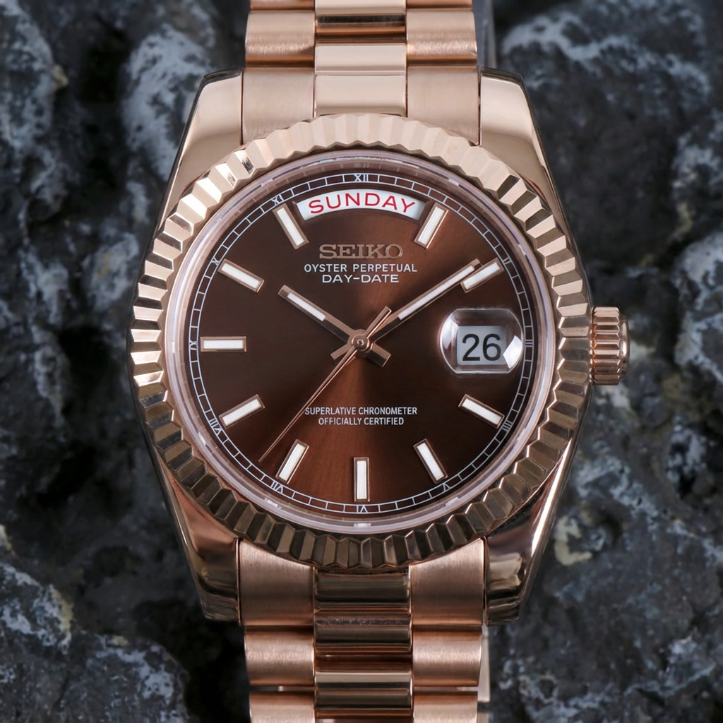 Mod | Day-Date Chocolate Rose Gold