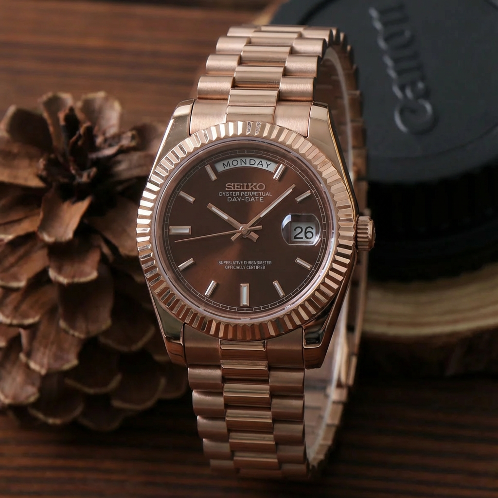 Mod | Day-Date Chocolate Rose Gold