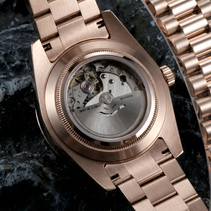 Mod | Day-Date Chocolate Arabic Rose Gold