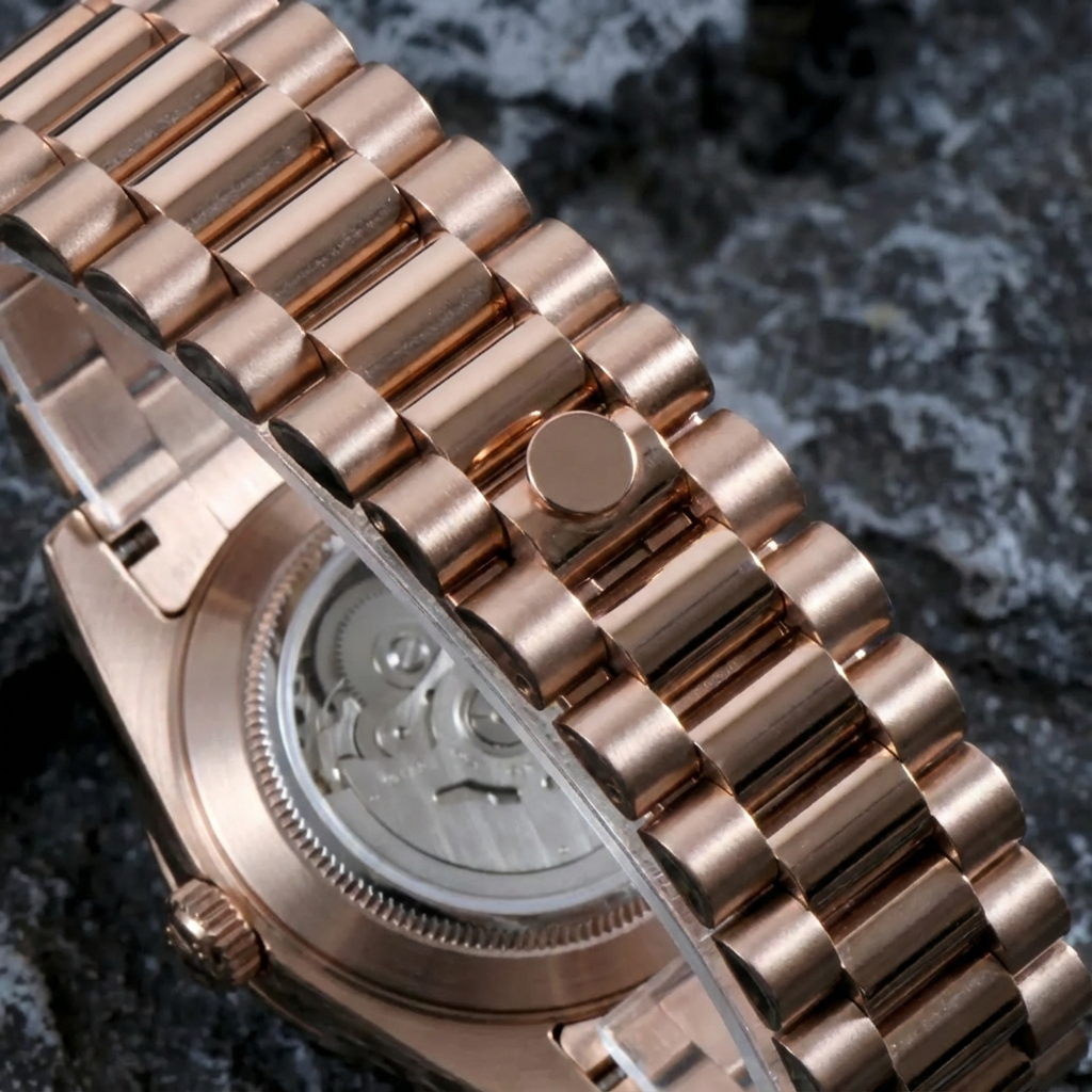 Mod | Day-Date Chocolate Arabic Rose Gold