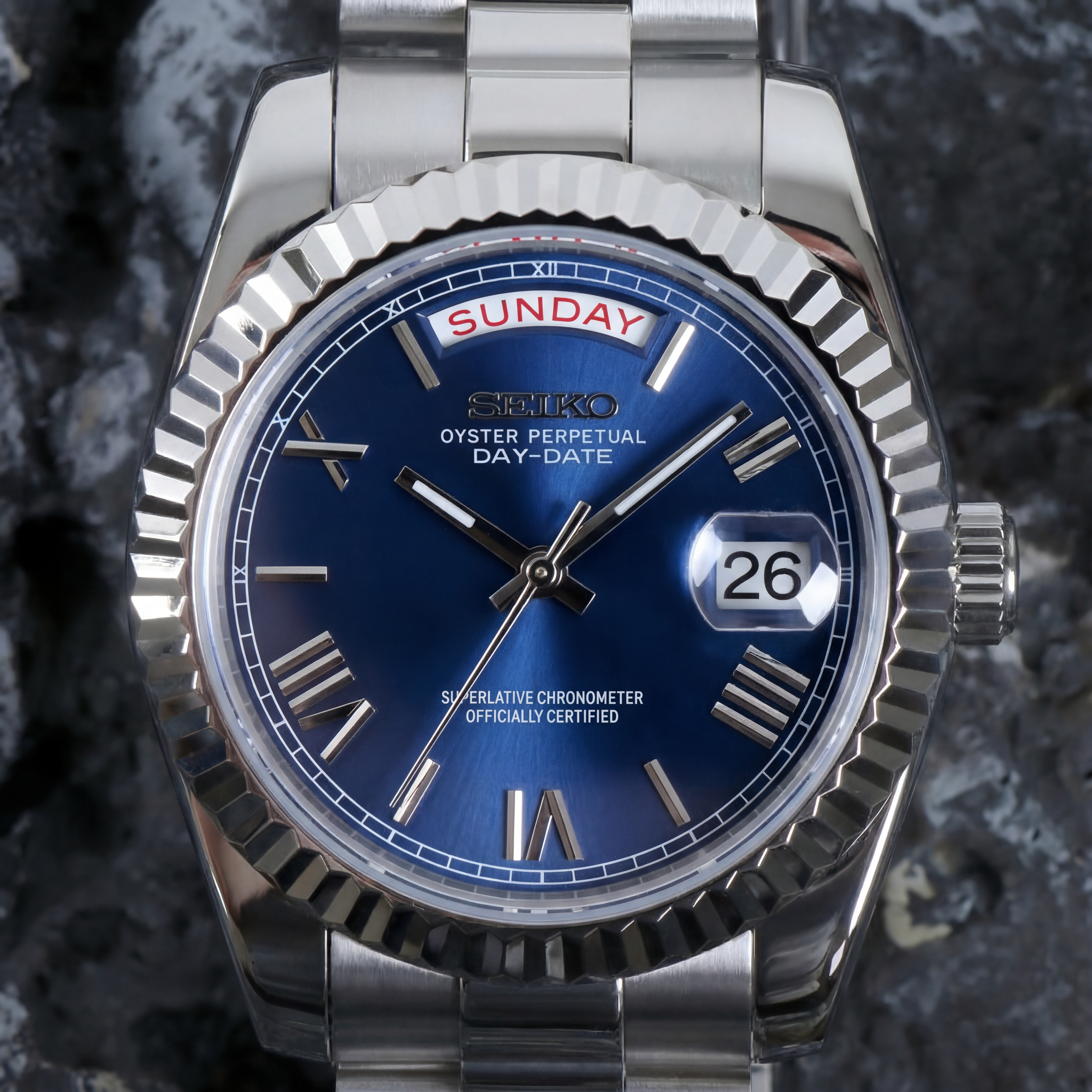 Mod | Day-Date Blue Roman