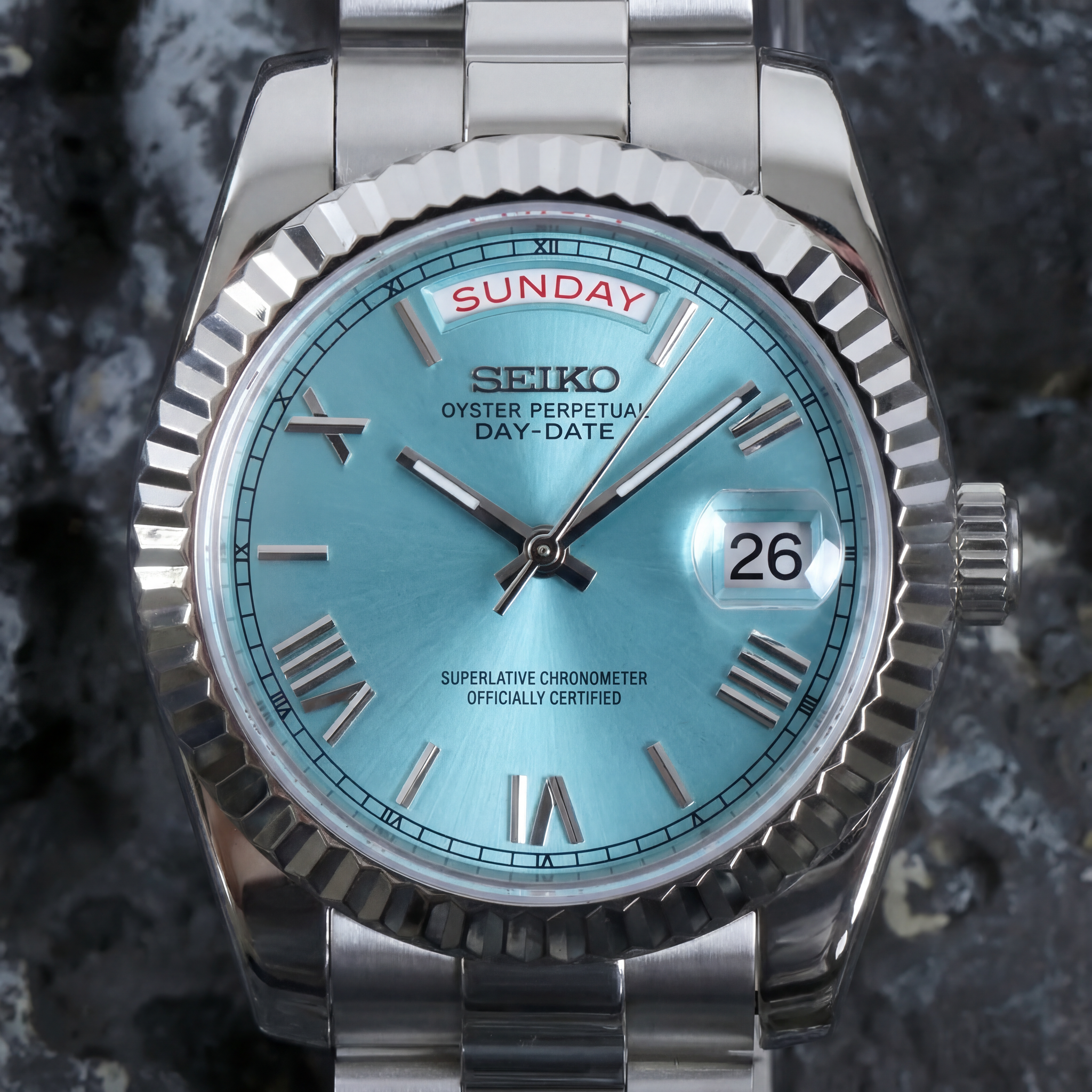 Mod | Day-Date Ice Blue Roman