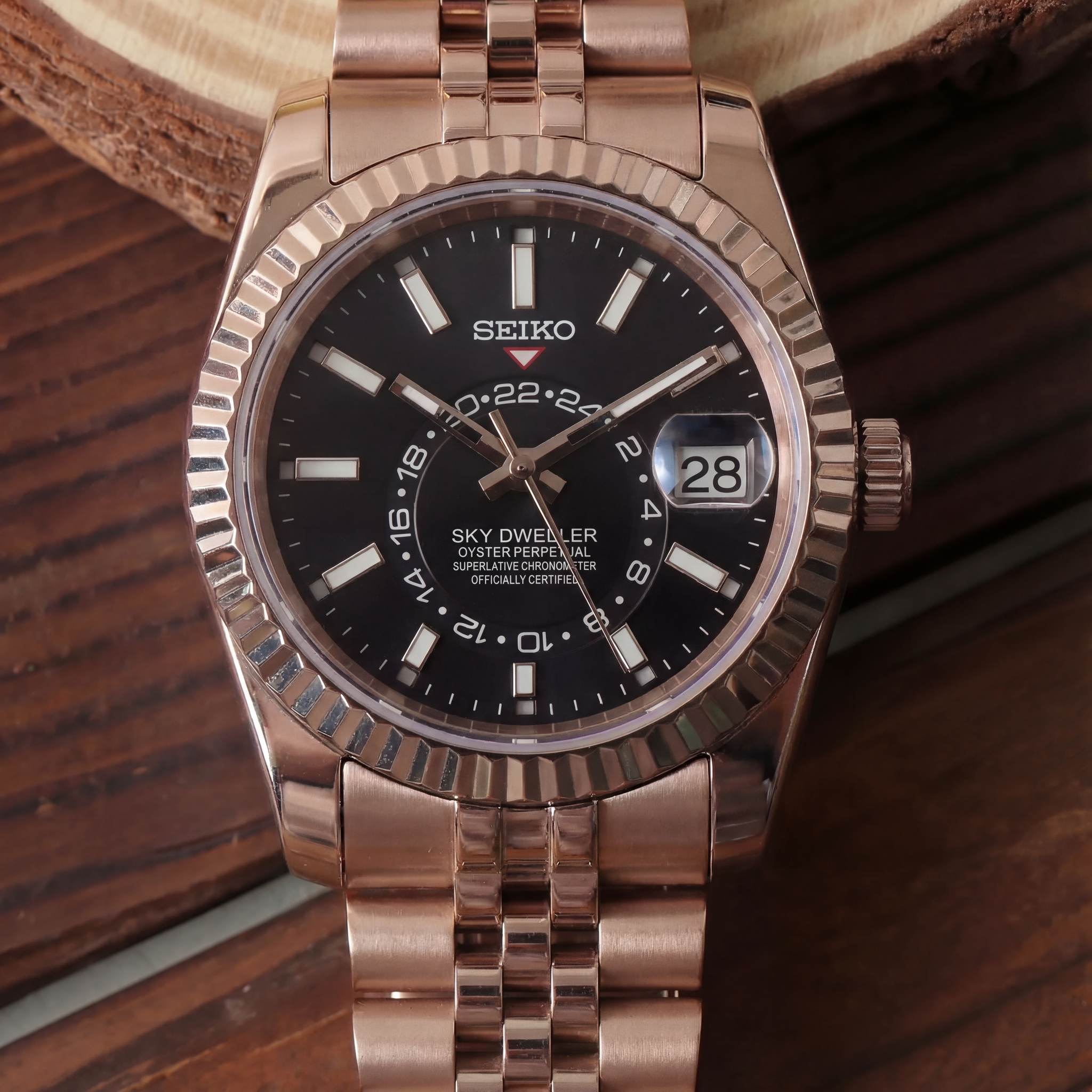 Mod | Sky-Dweller Black (Rose Gold)