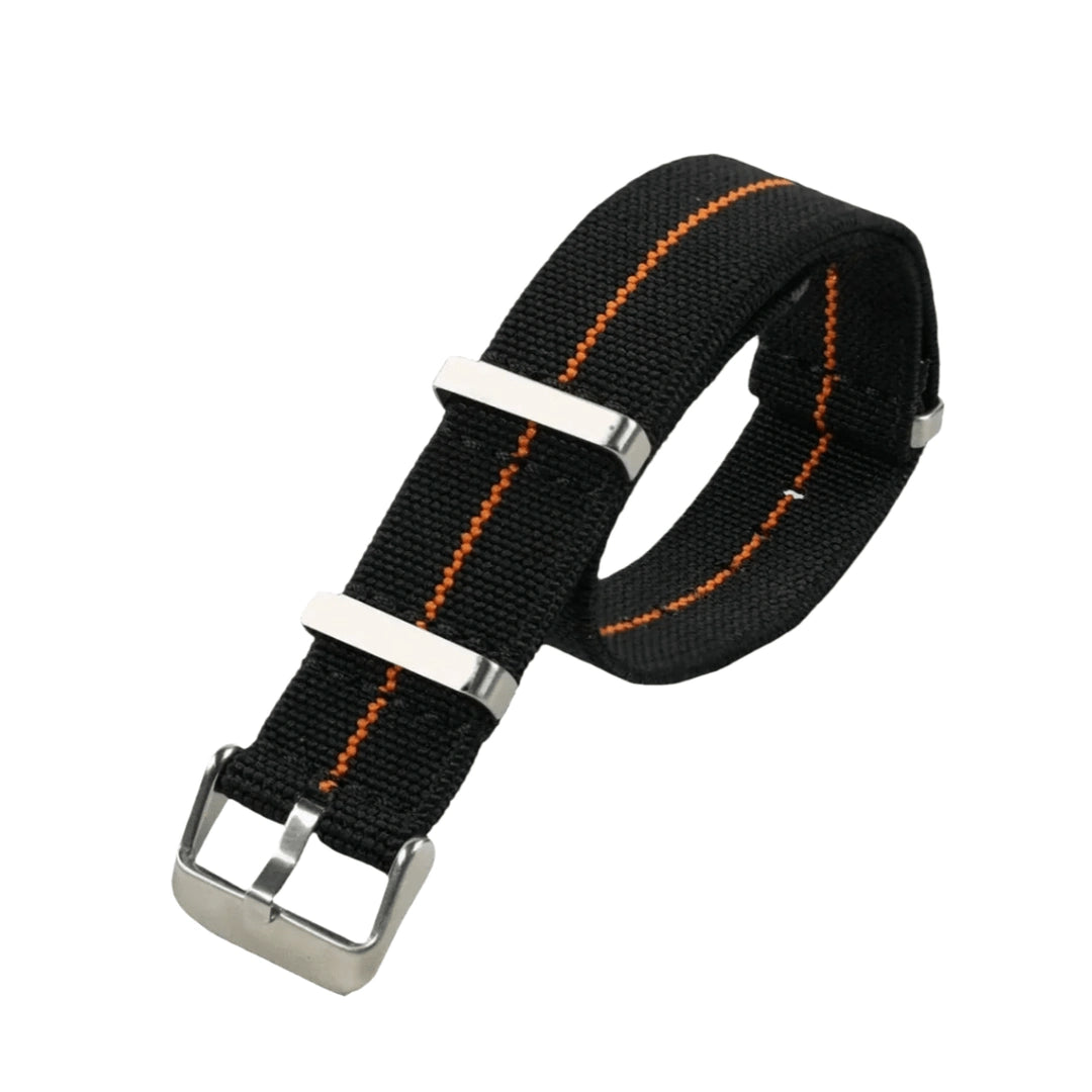 Correa de nylon negro-naranja